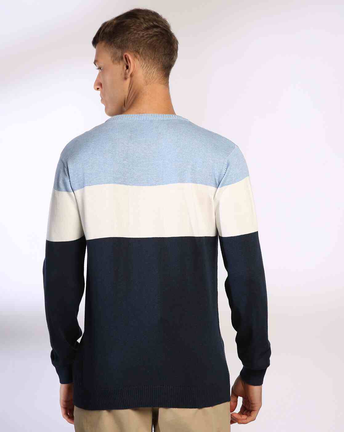 NETPLAY | Men Colourblock Regular Fit Crew- Neck T-Shirt|2