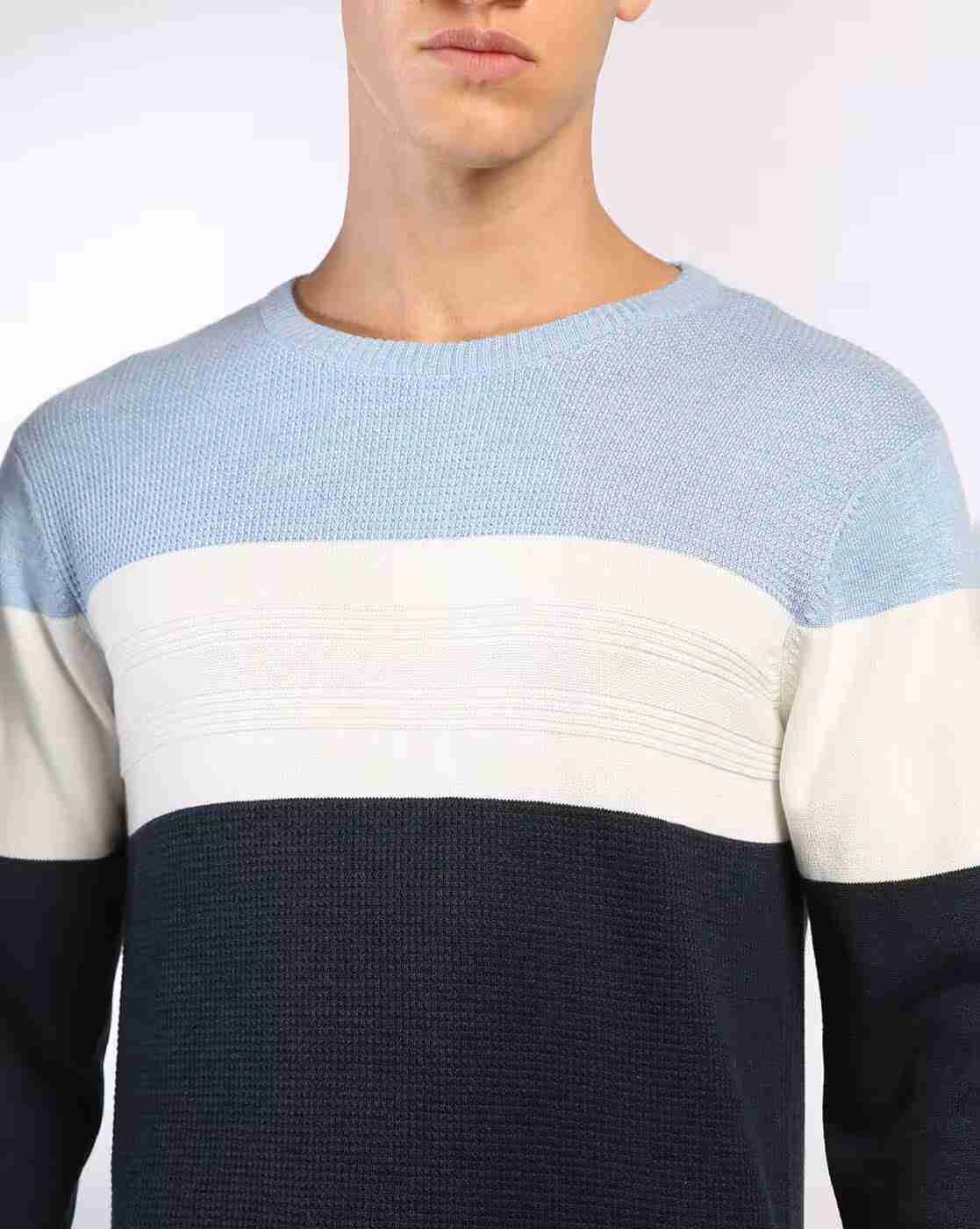 NETPLAY | Men Colourblock Regular Fit Crew- Neck T-Shirt|4
