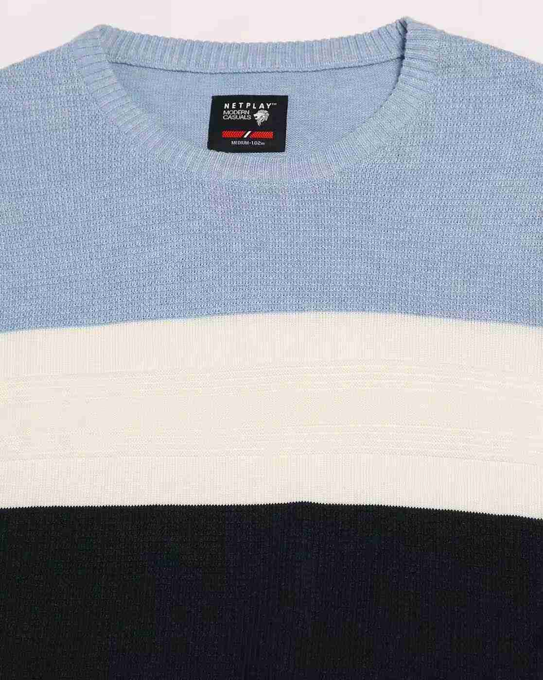 NETPLAY | Men Colourblock Regular Fit Crew- Neck T-Shirt|5