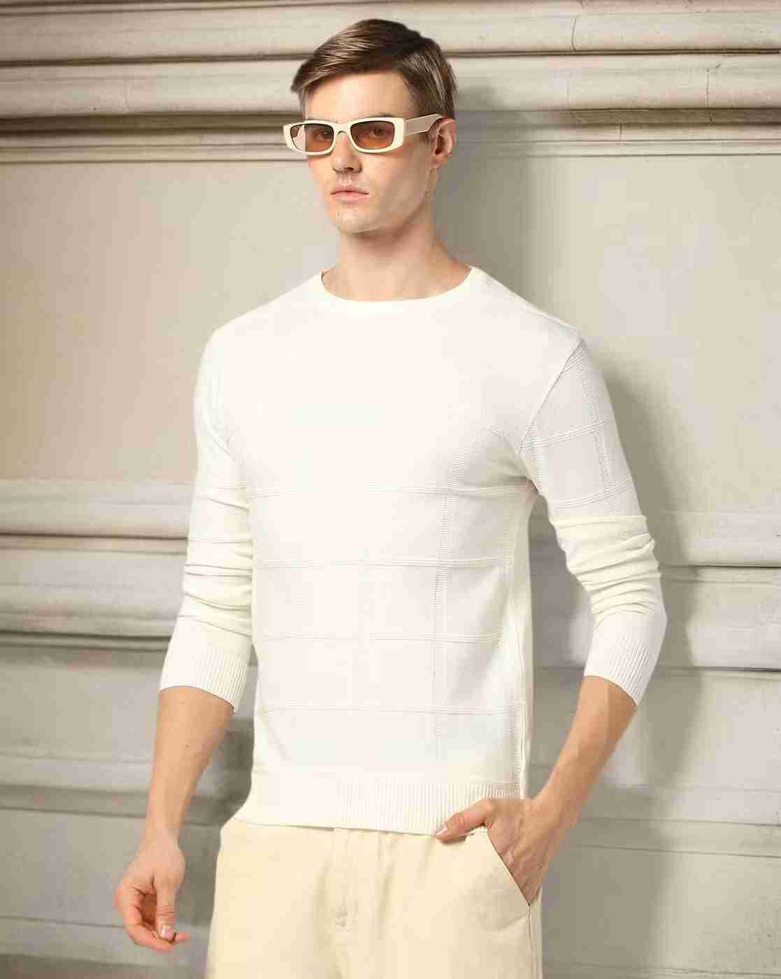 NETPLAY | Men Checked Regular Fit Pullover|0