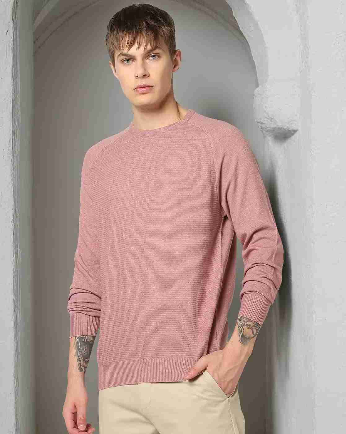 NETPLAY | Men Ribbed Regular Fit Crew-Neck T-Shirt|0