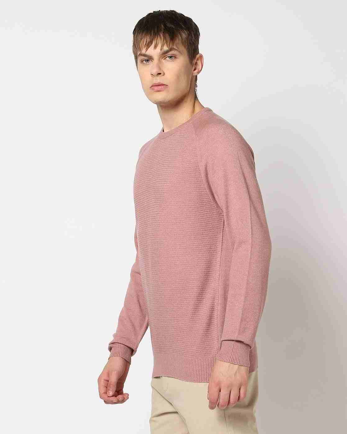 NETPLAY | Men Ribbed Regular Fit Crew-Neck T-Shirt|1