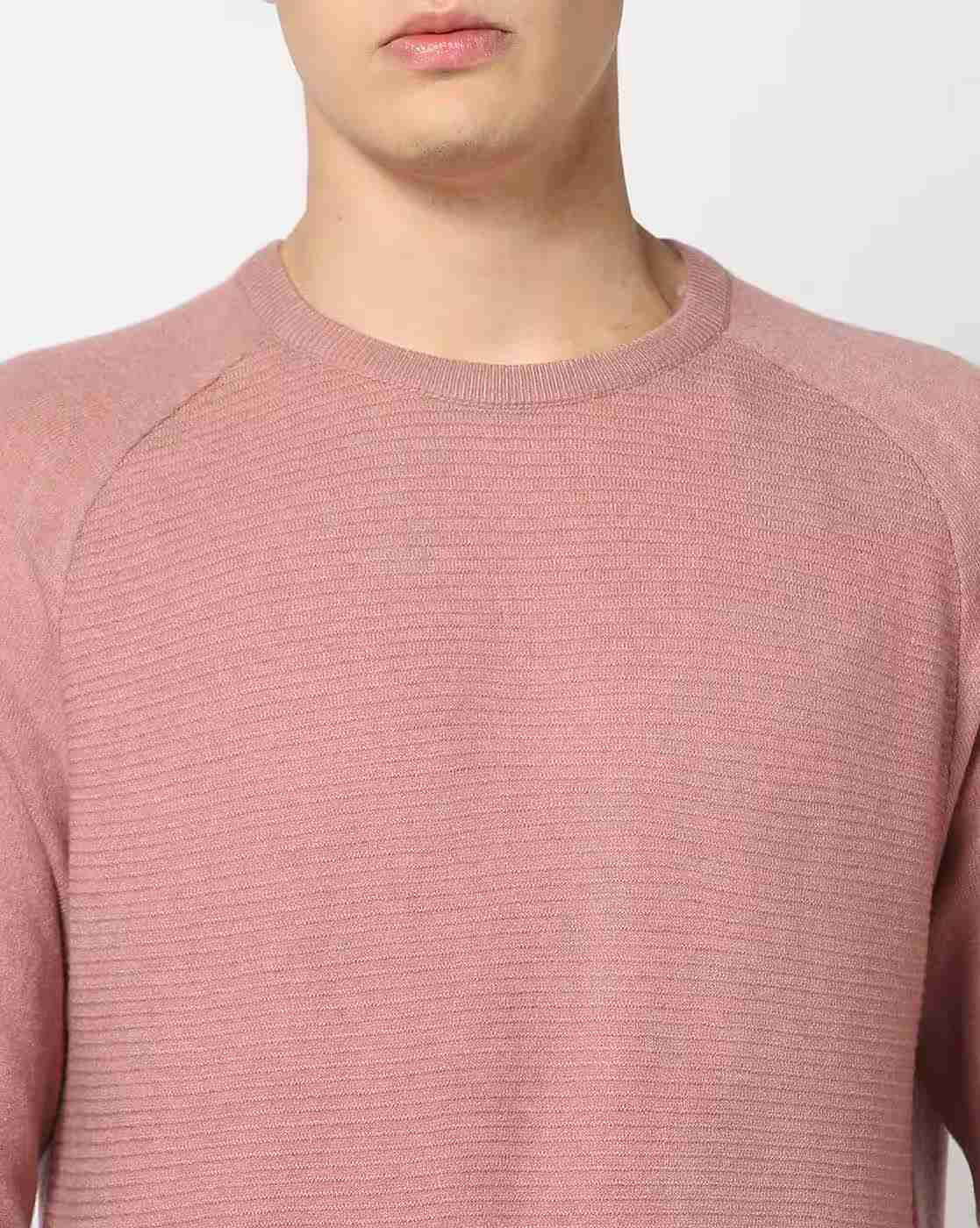 NETPLAY | Men Ribbed Regular Fit Crew-Neck T-Shirt|3