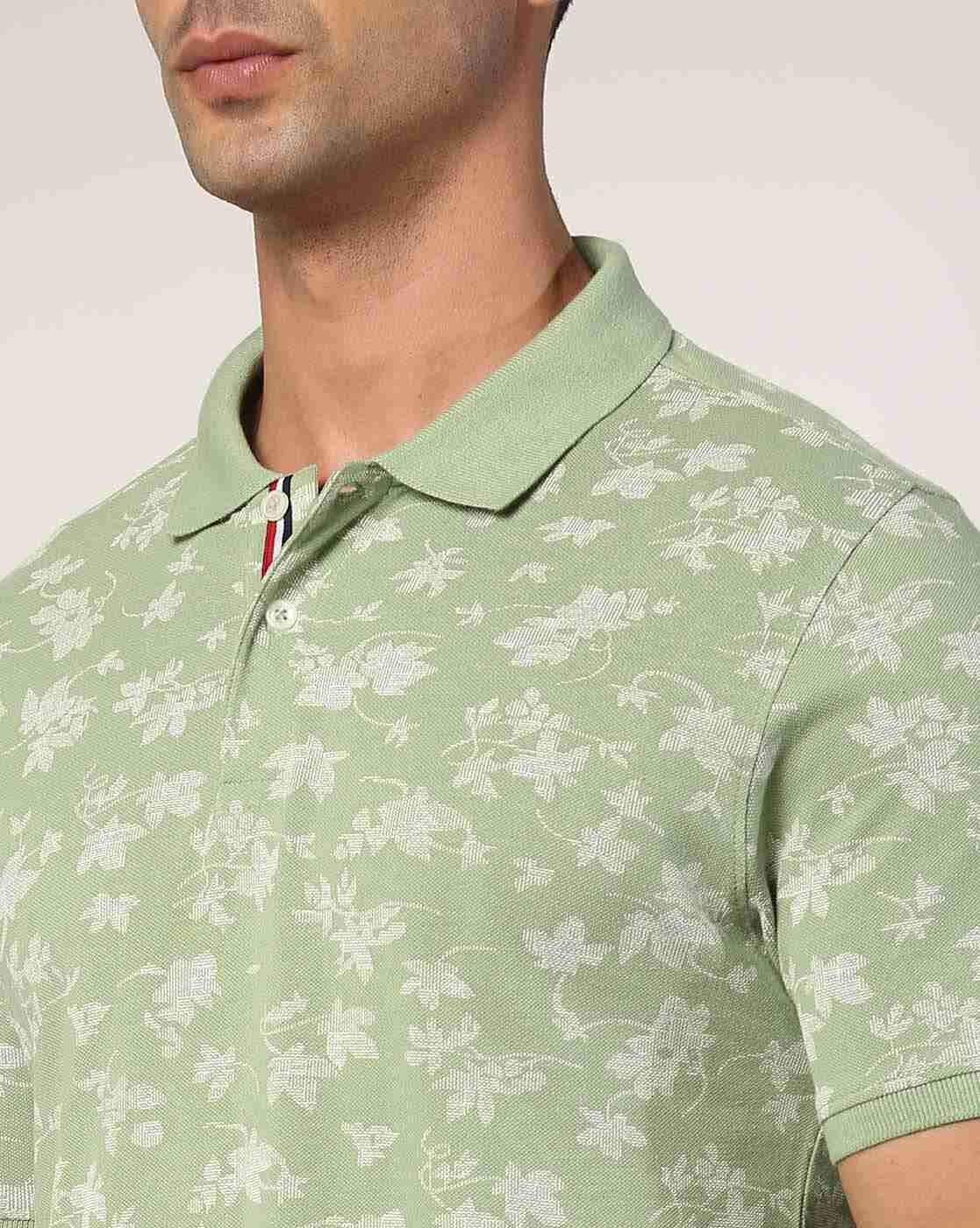 NETPLAY | Men Floral Print Regular Fit Polo T-Shirt|4