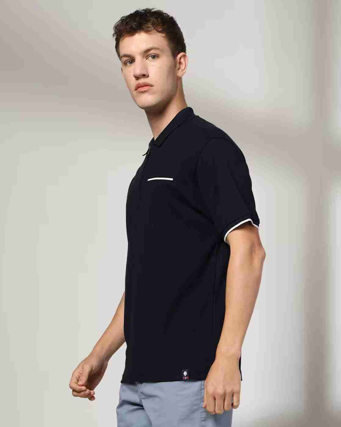 NETPLAY | Men Structured Regular Fit Polo T-Shirt with Welt Pocket|1