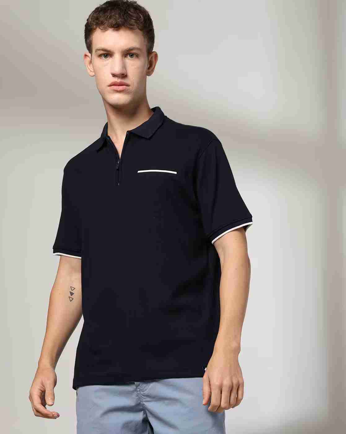 NETPLAY | Men Structured Regular Fit Polo T-Shirt with Welt Pocket|3