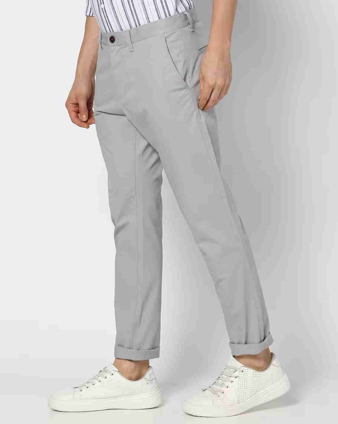 NETPLAY | Men Regular Fit Flat-Front Chinos|1