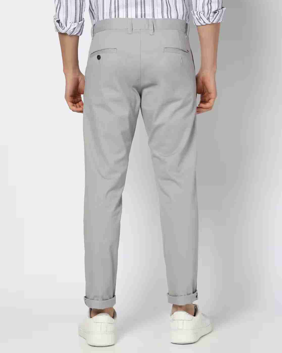 NETPLAY | Men Regular Fit Flat-Front Chinos|2