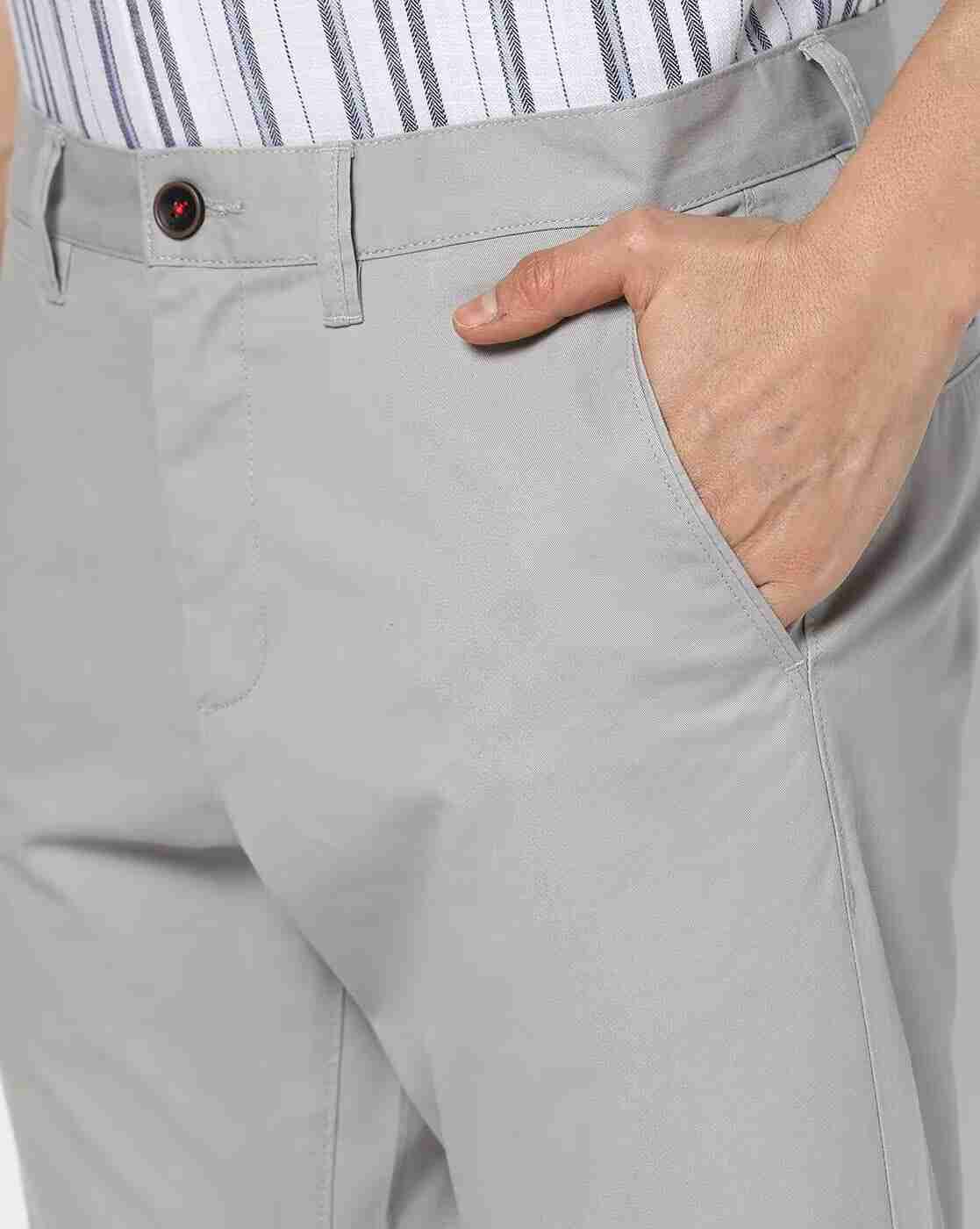 NETPLAY | Men Regular Fit Flat-Front Chinos|3