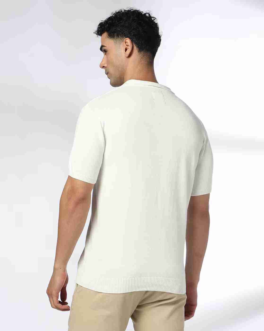 NETPLAY | Men Striped Slim Fit Polo T-Shirt|2