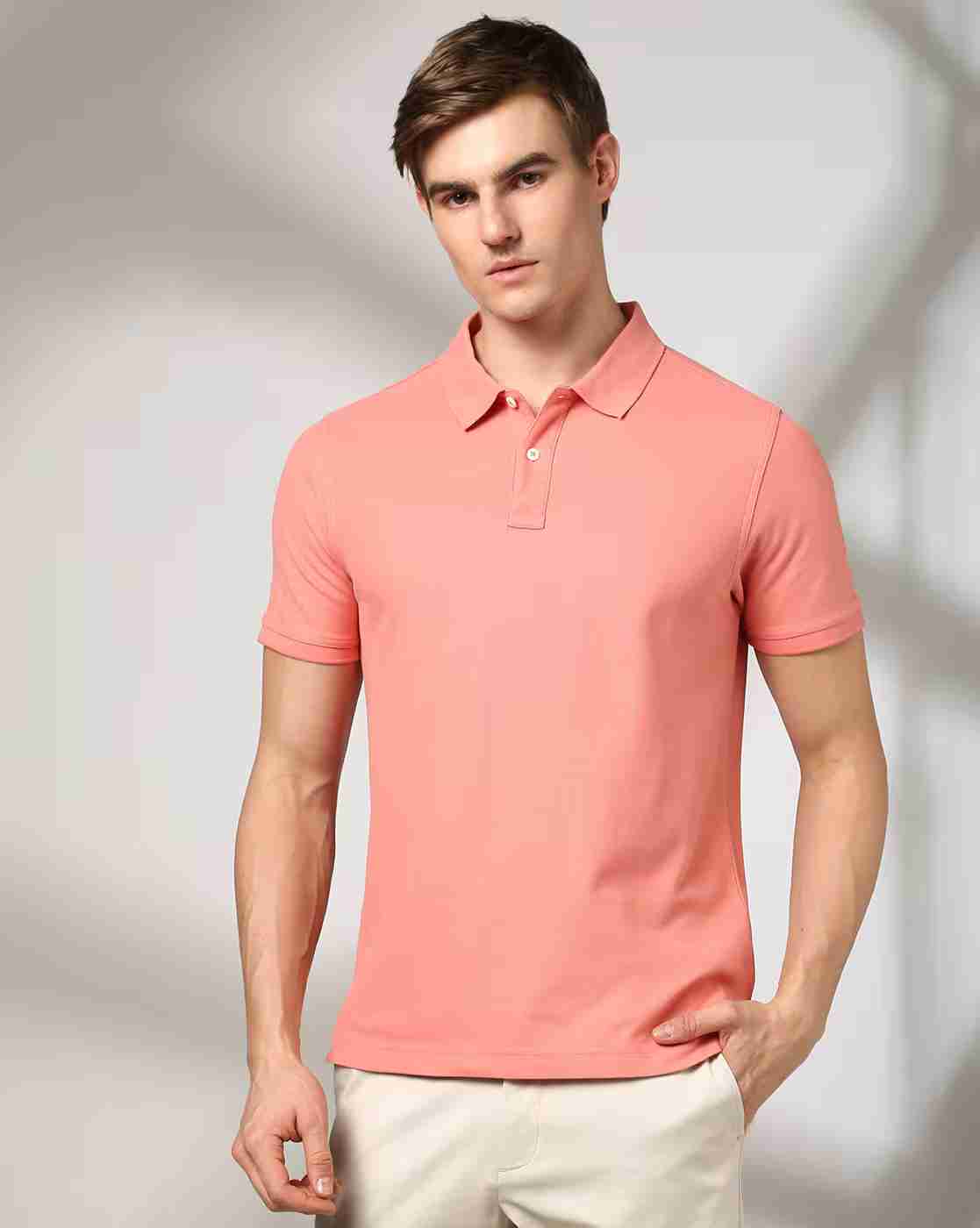 NETPLAY | Men Slim Fit Cotton Polo T-Shirt|0