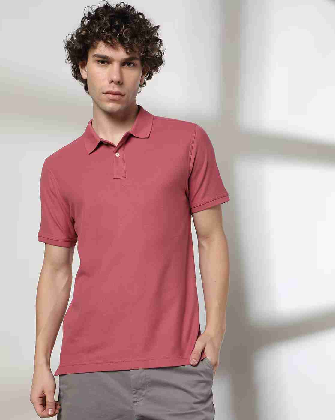 Men Slim Fit Cotton Polo T-Shirt