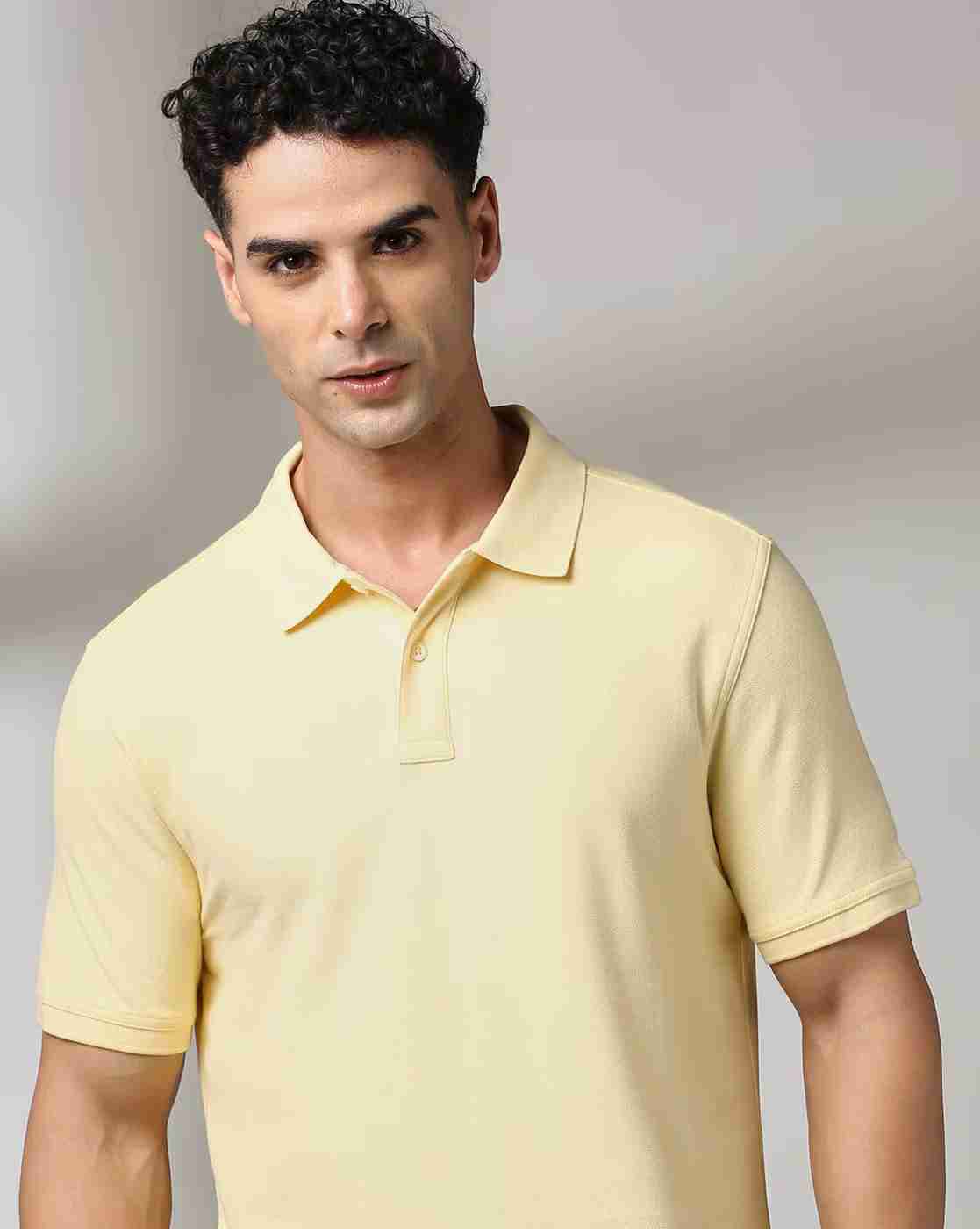 Men Slim Fit Cotton Polo T-Shirt