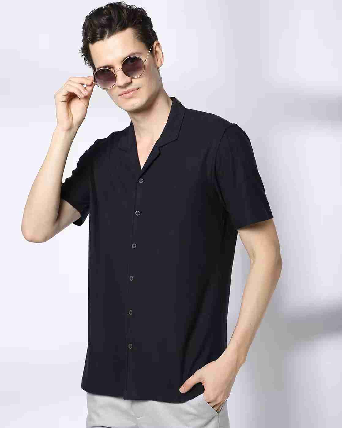 NETPLAY | Men Geometric Knit Slim Fit Shirt|0