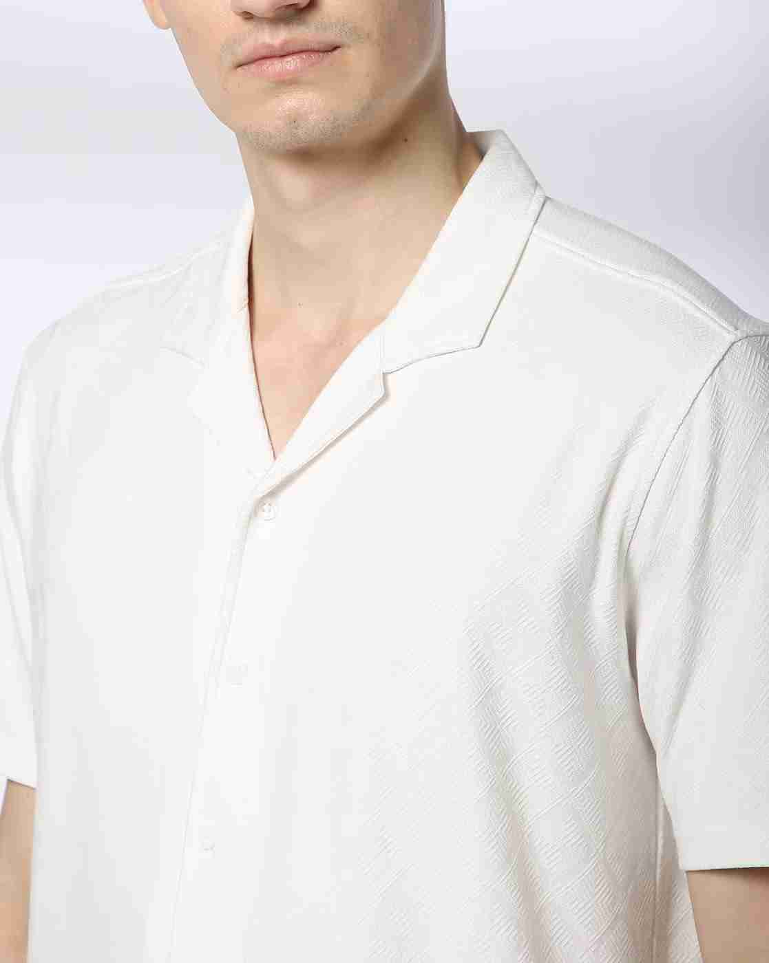 NETPLAY | Men Geometric Knit Slim Fit Shirt|4