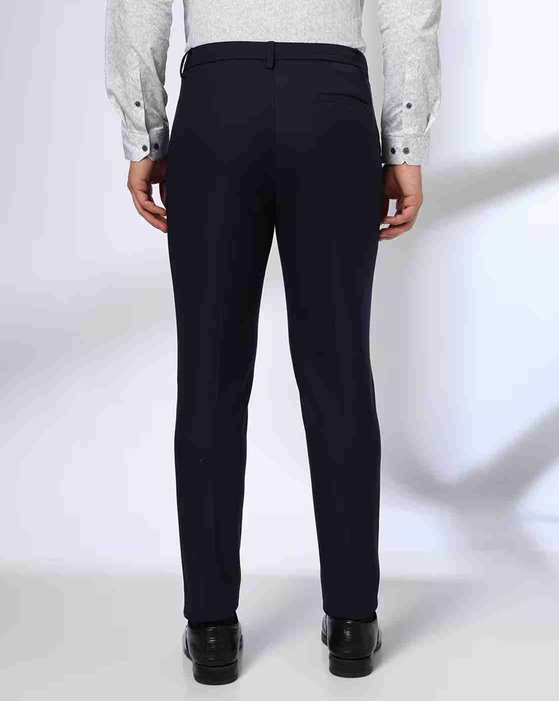 NETPLAY | Men Slim Fit Pleat-Front Trousers|2
