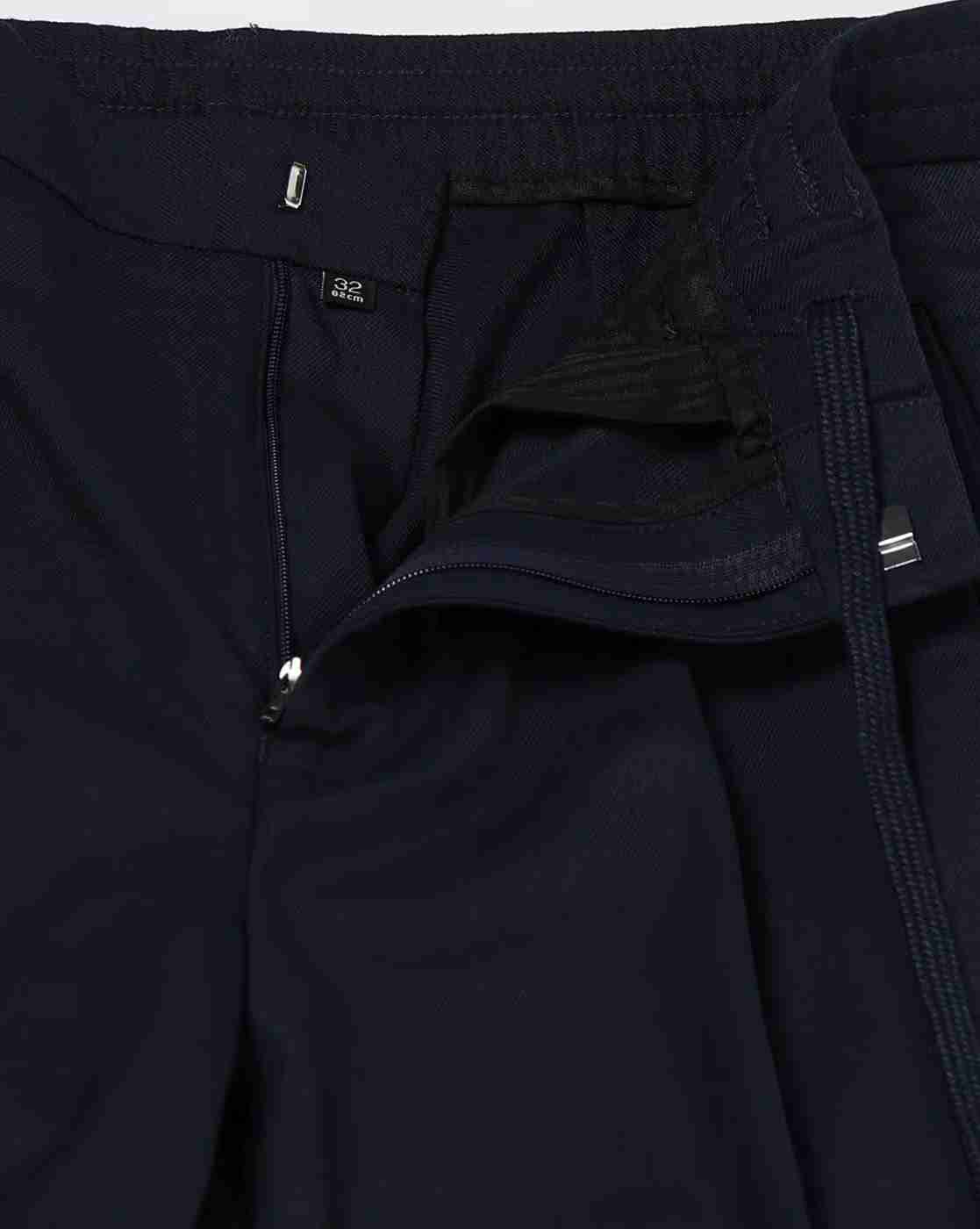 NETPLAY | Men Slim Fit Pleat-Front Trousers|4