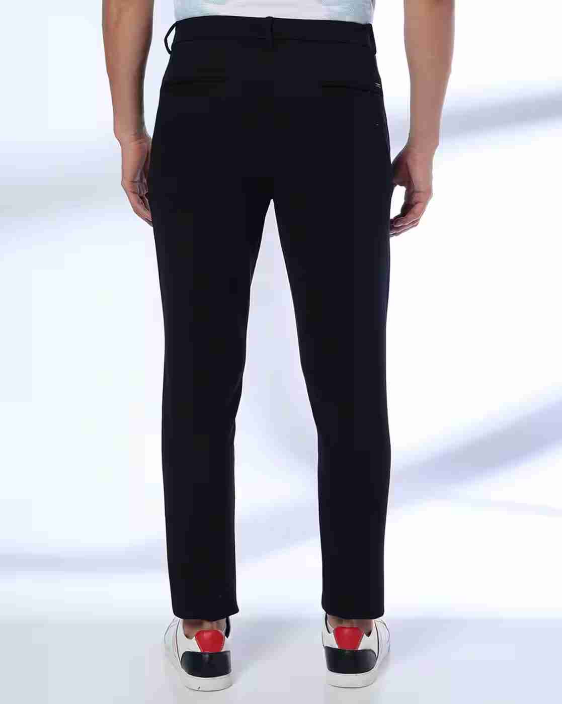 NETPLAY | Men Pull-On Knit Cropped Fit Flat-Front Chinos|2