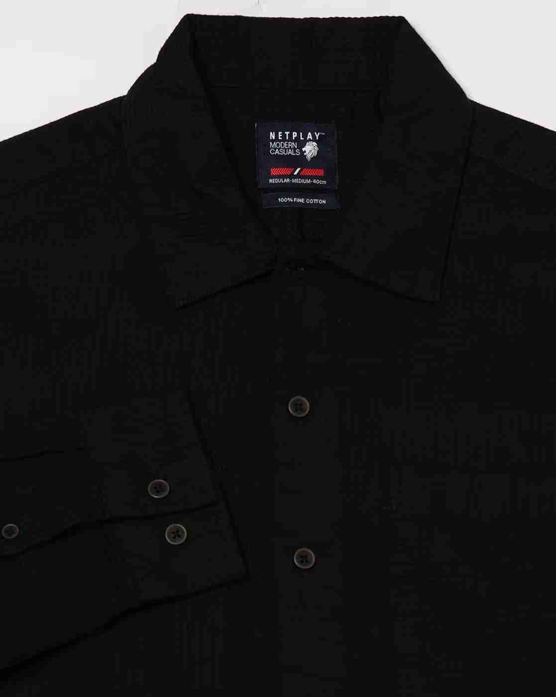 NETPLAY | Men Regular Fit Shacket with Patch Pockets|5