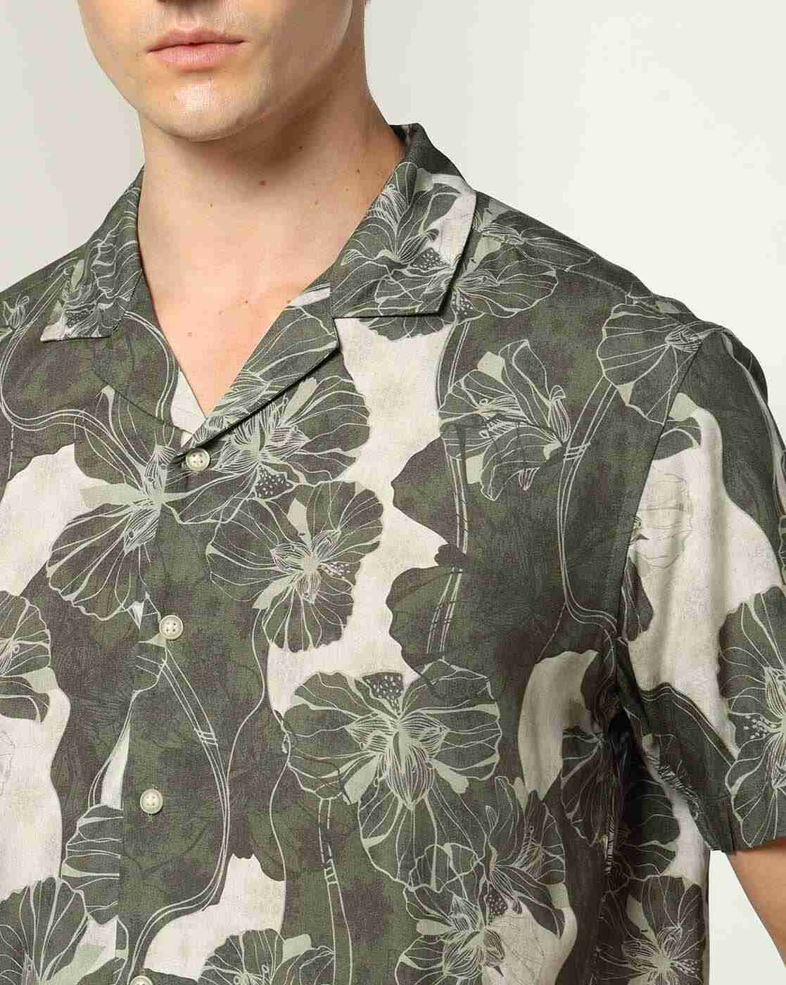 NETPLAY | Men Floral Print Regular Fit Shirt|3