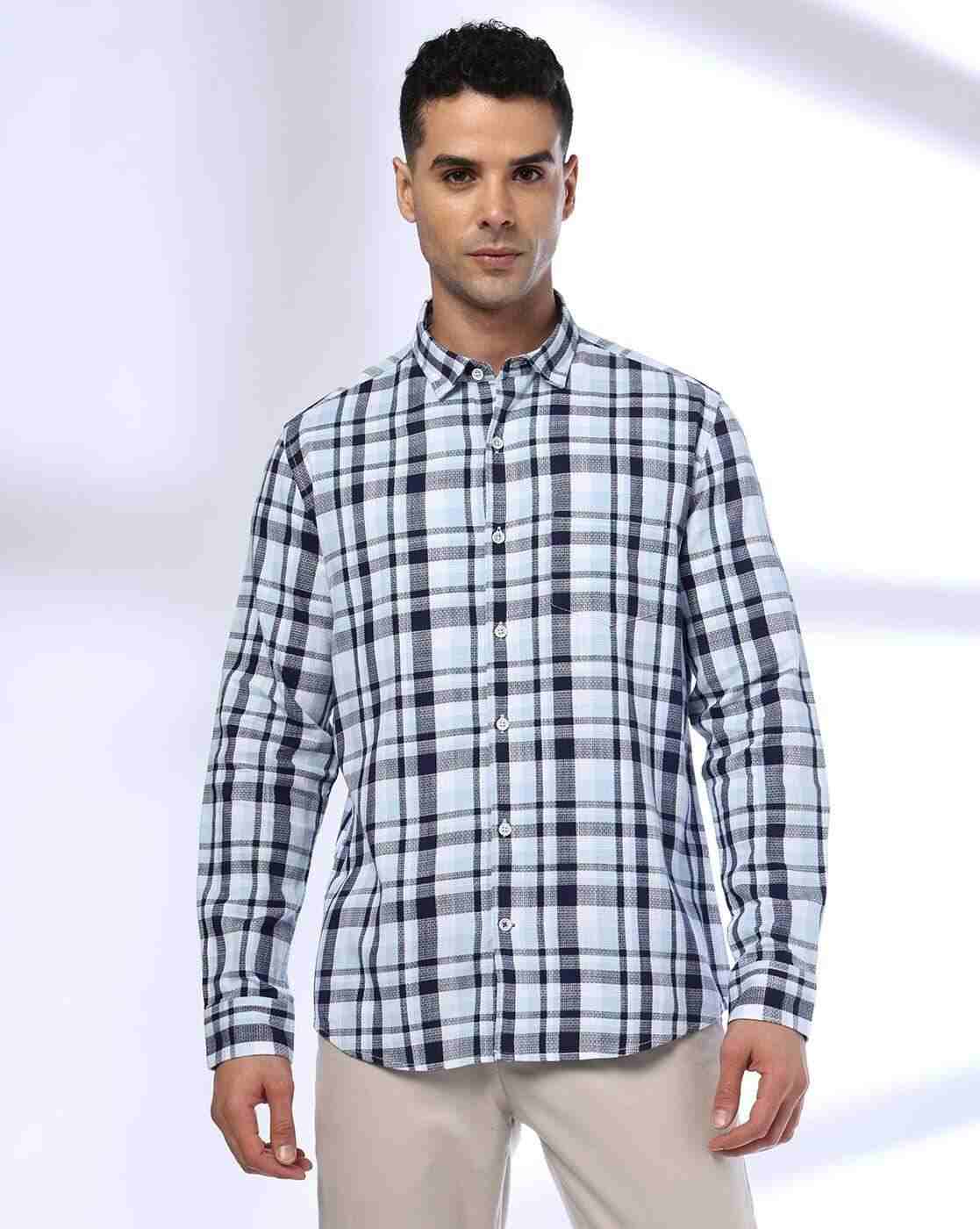 NETPLAY | Men Checked Slim Fit Shirt|3