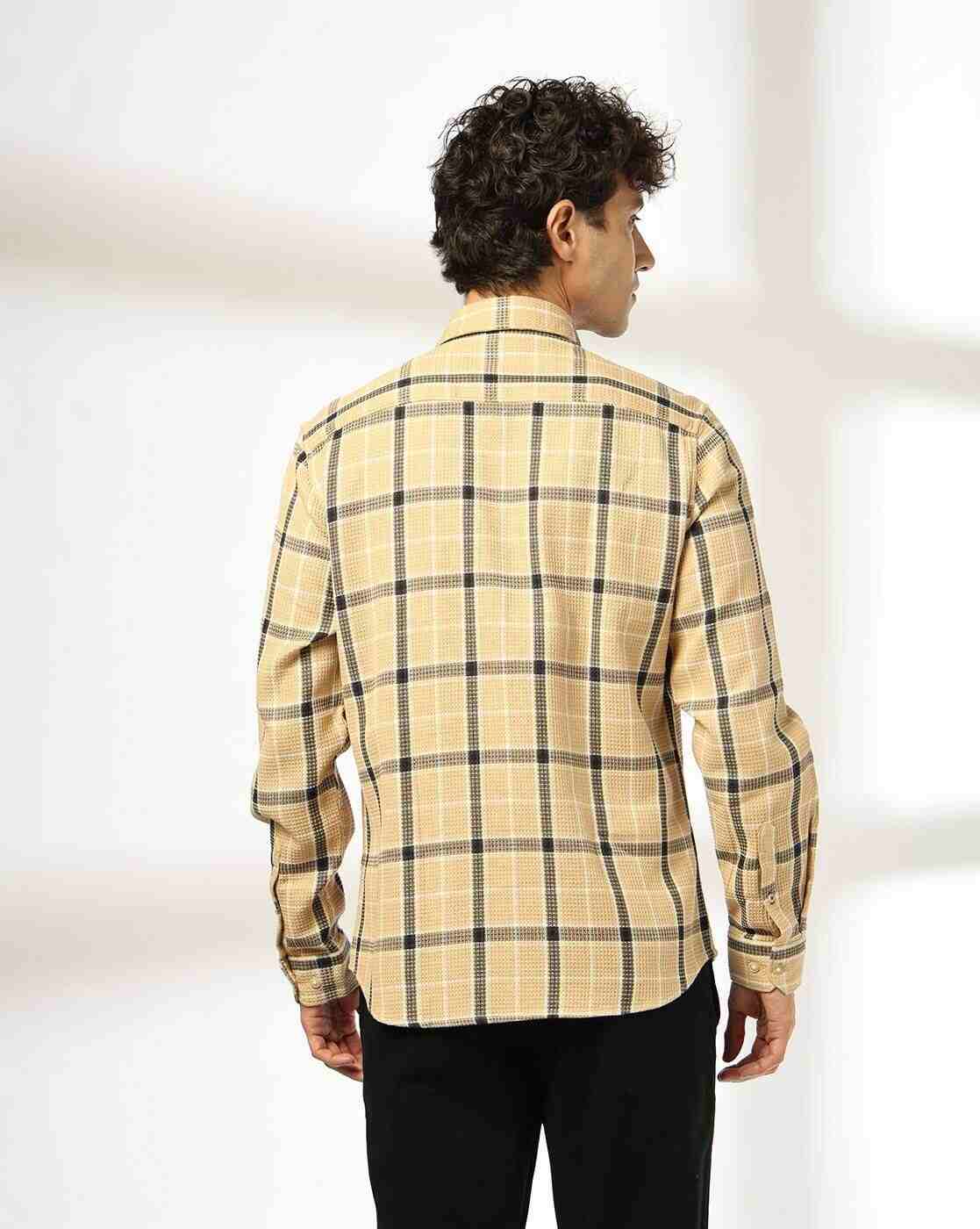 NETPLAY | Men NP 50 Checked Slim Fit Cotton Shirt with Patch Pockets|3