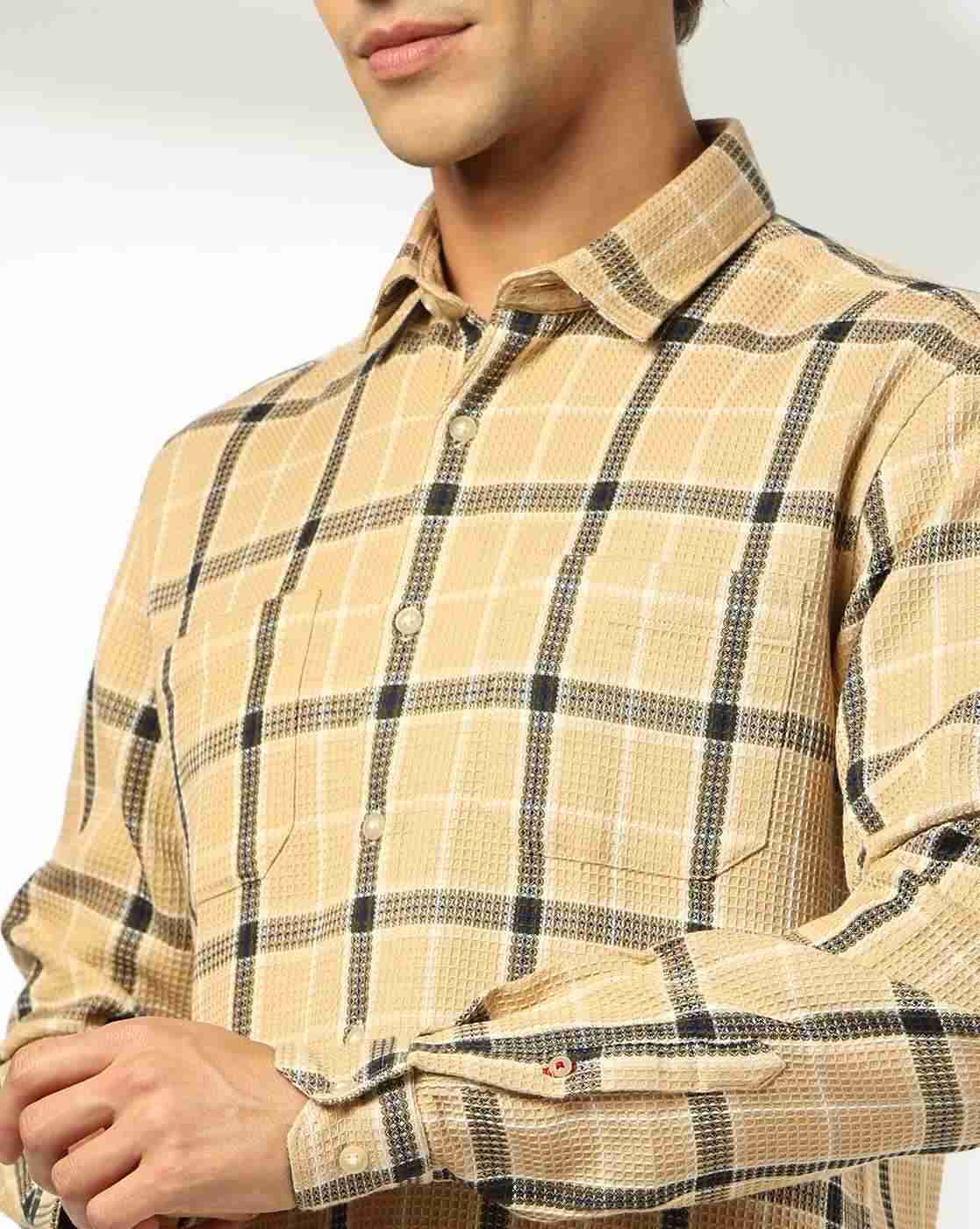 NETPLAY | Men NP 50 Checked Slim Fit Cotton Shirt with Patch Pockets|4