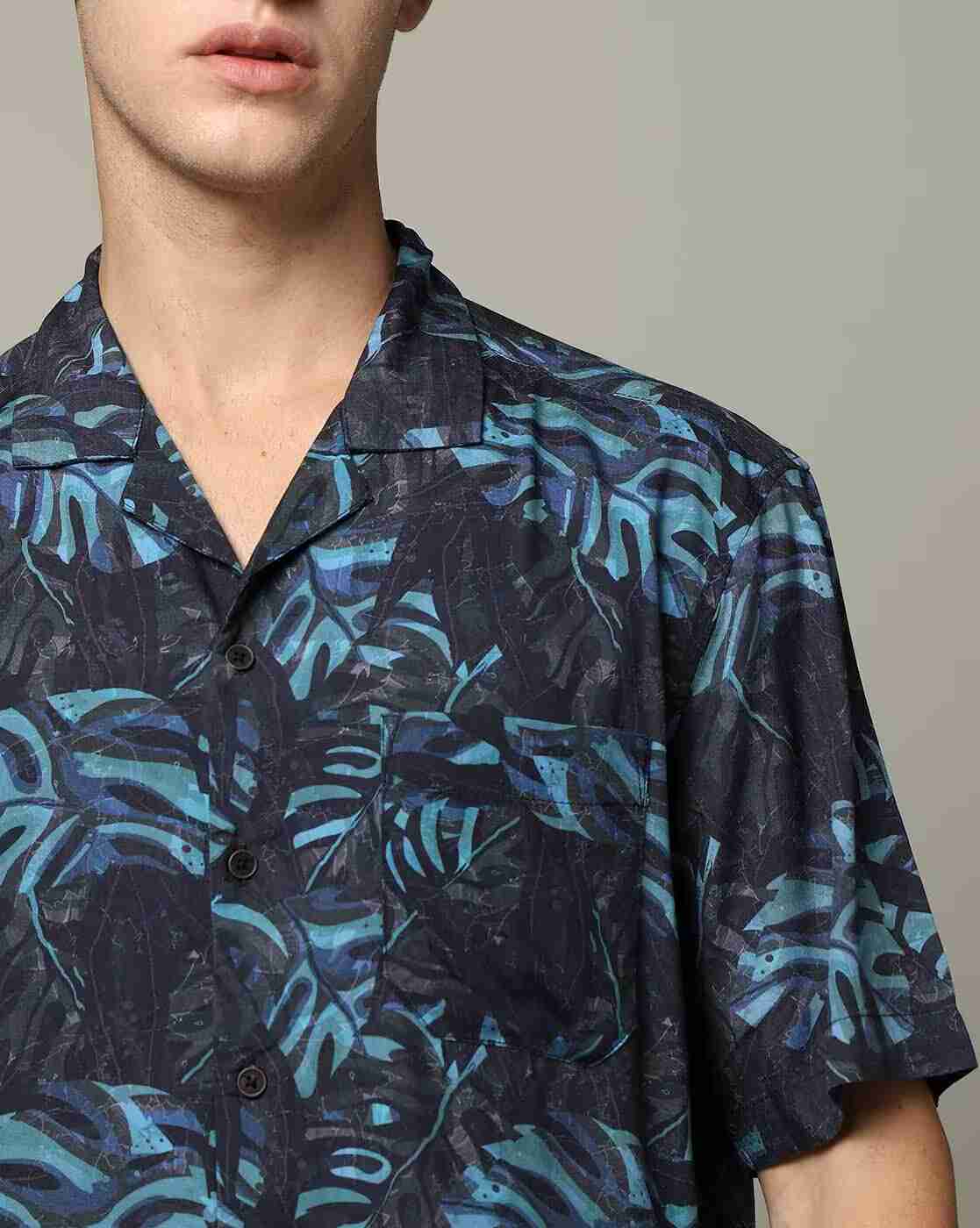 NETPLAY | Men Tropical Print Regular Fit Shirt|3