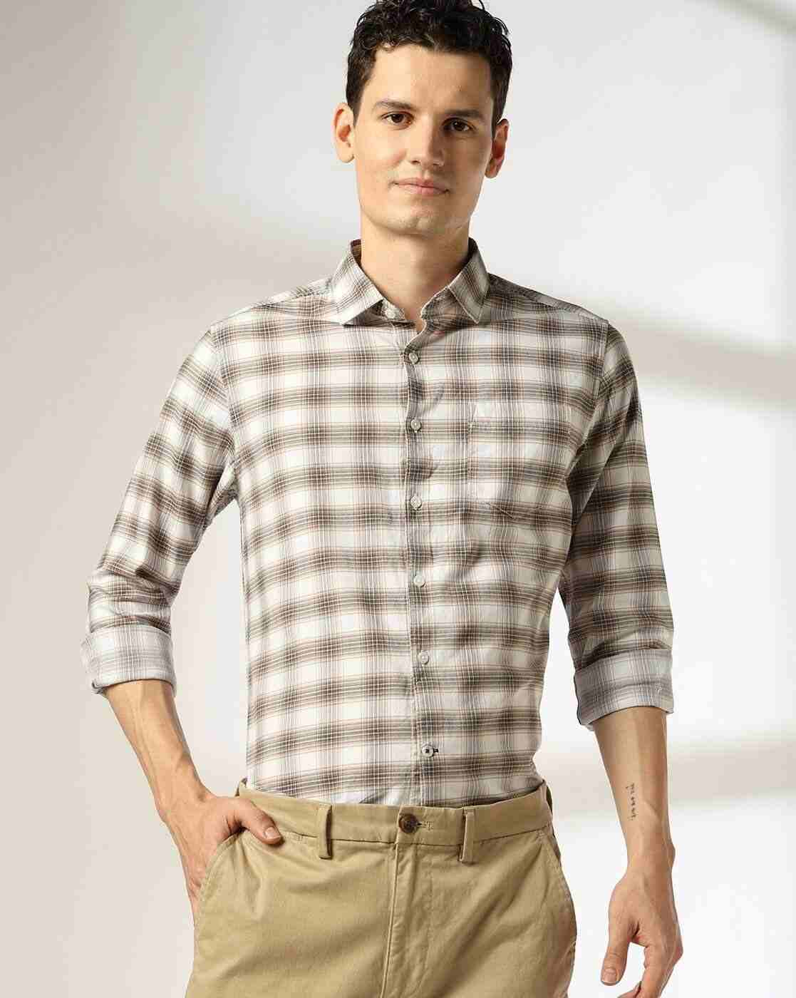 NETPLAY | Men Checked Slim Fit Shirt|0