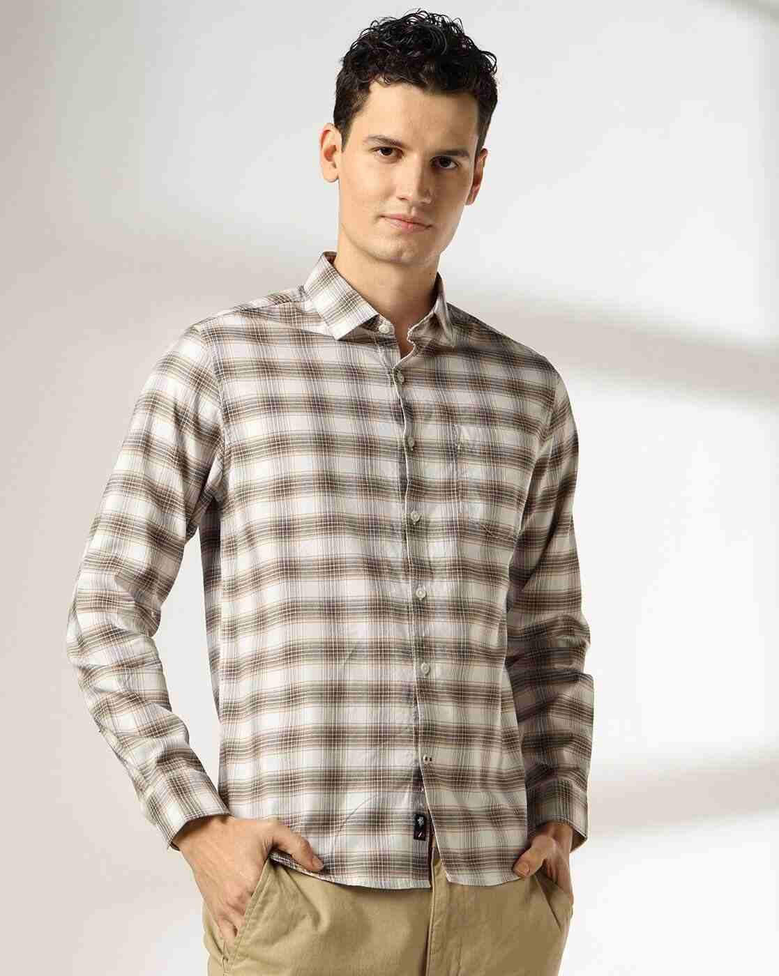 NETPLAY | Men Checked Slim Fit Shirt|3