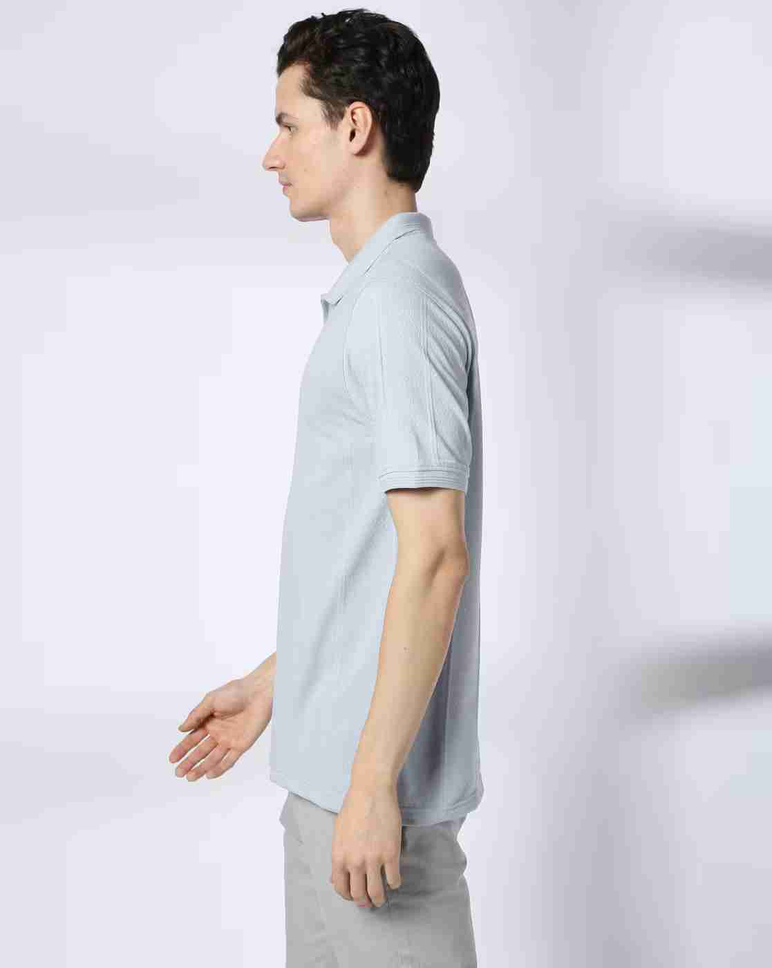 NETPLAY | Men Striped Slim Fit Polo T-Shirt|1