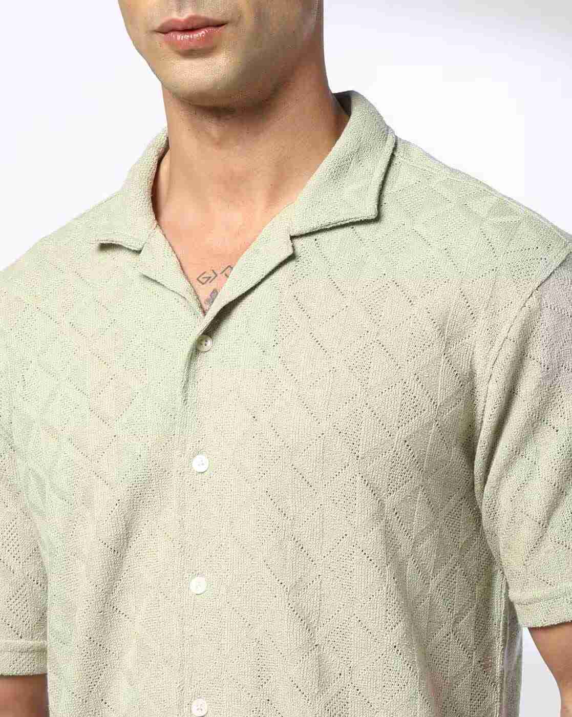 NETPLAY | Men Self-Structured Slim Fit Shirt|3