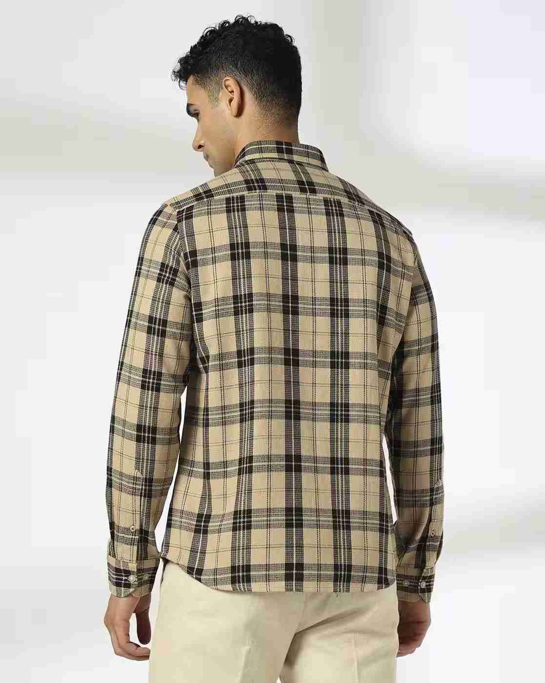 NETPLAY | Men Checked Slim Fit Shirt|2