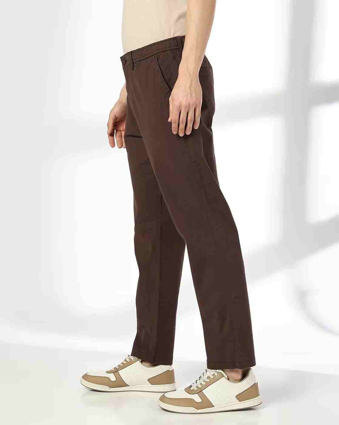 NETPLAY | Men Seersucker Regular Fit Chinos|1