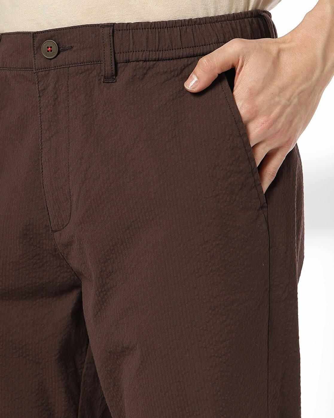 NETPLAY | Men Seersucker Regular Fit Chinos|3