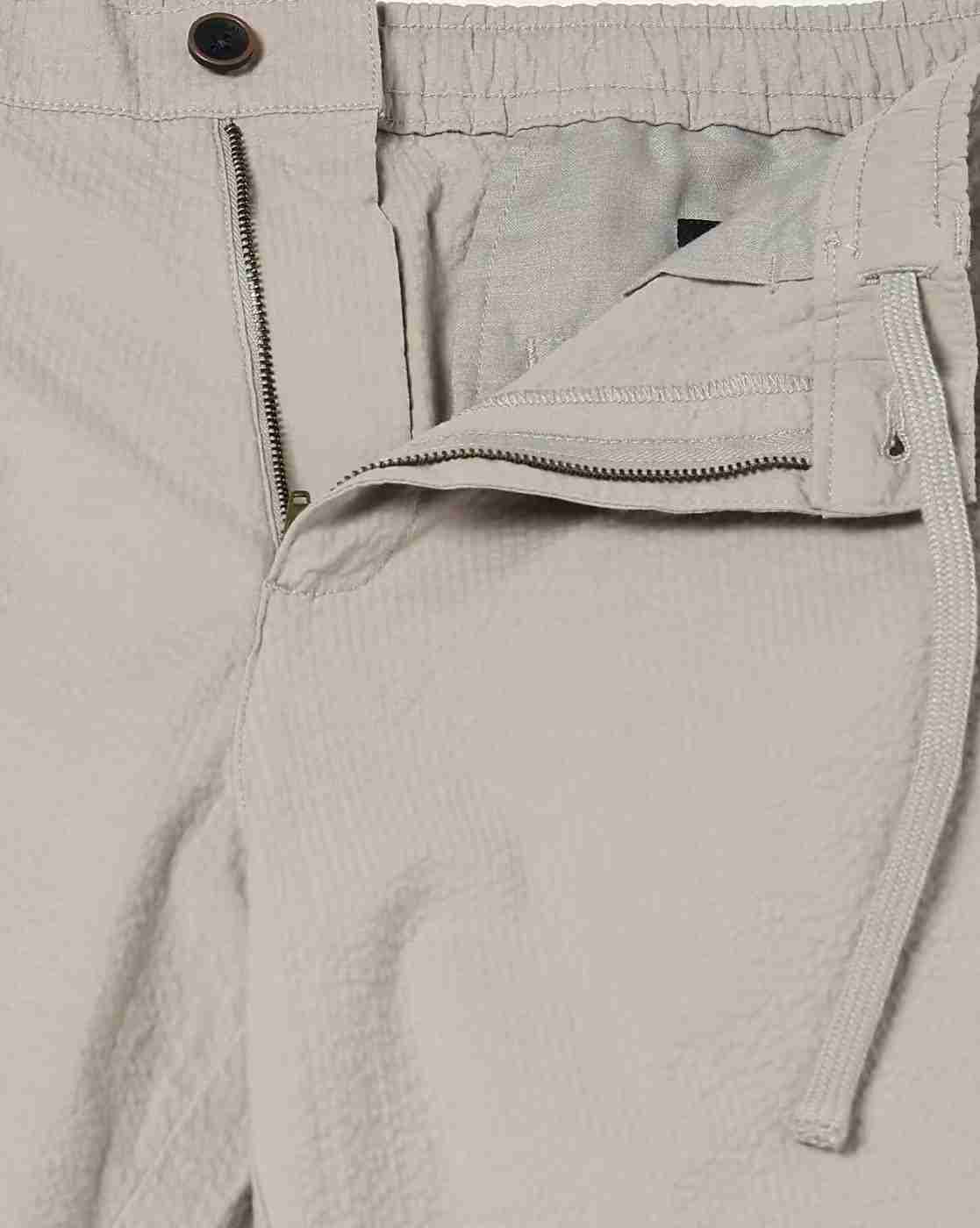 NETPLAY | Men Seersucker Regular Fit Chinos|4