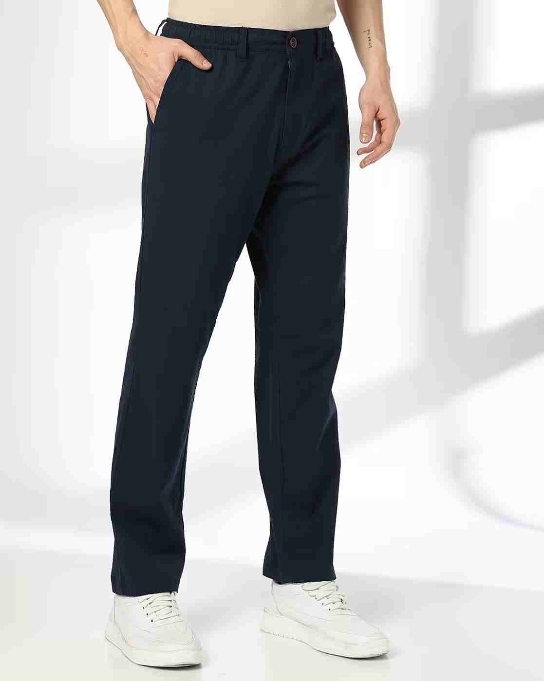 Men Seersucker Regular Fit Chinos