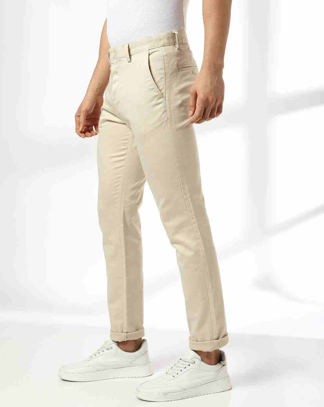 NETPLAY | Men Tapered Fit Flat-Front Chinos|1