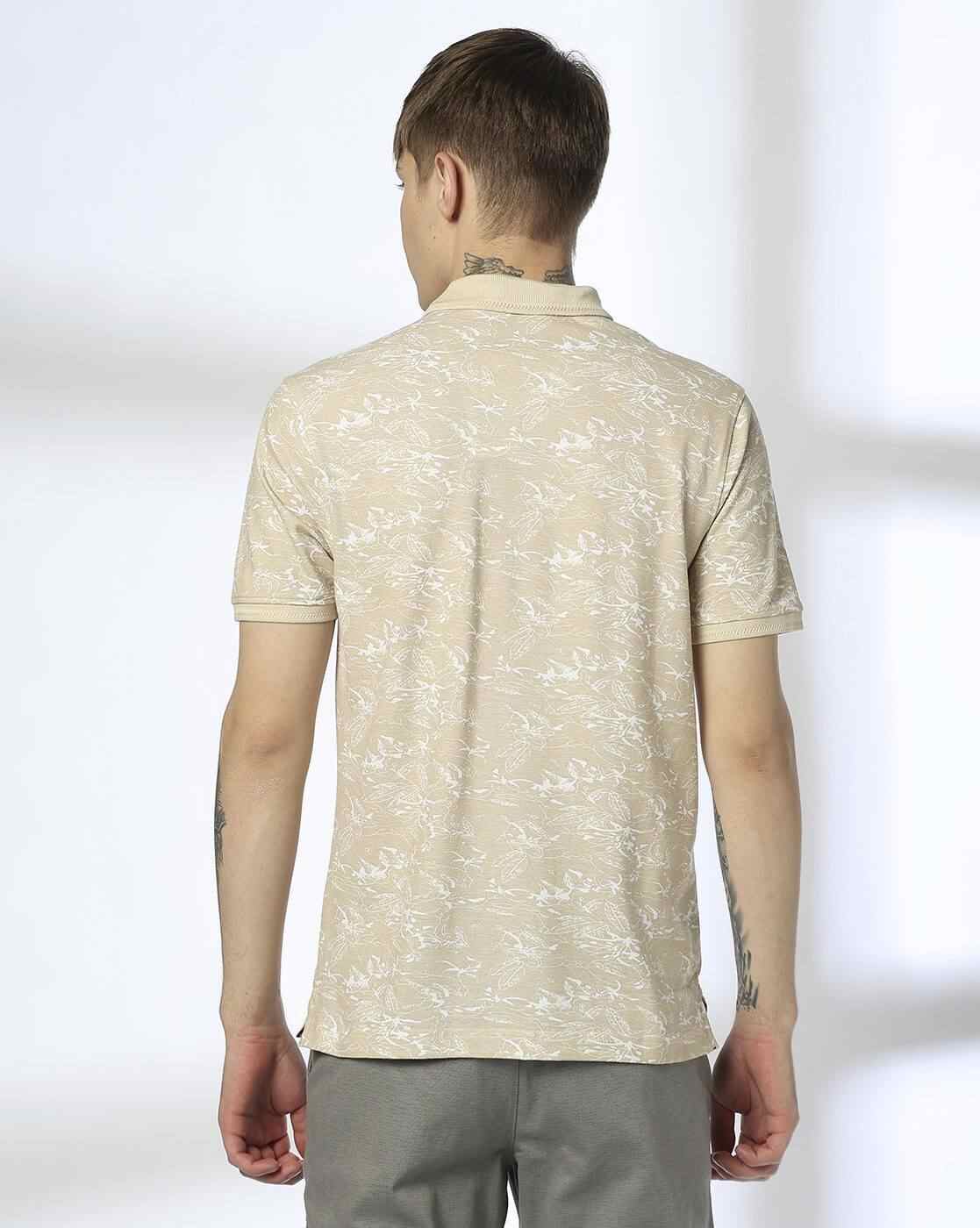 NETPLAY | Men Printed Slim Fit Polo T-Shirt|2