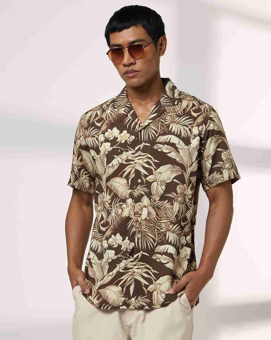 NETPLAY | Men Tropical Print Regular Fit Shirt|0
