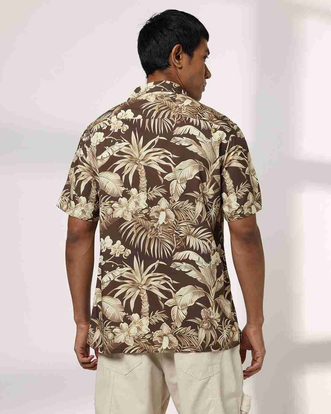 NETPLAY | Men Tropical Print Regular Fit Shirt|2