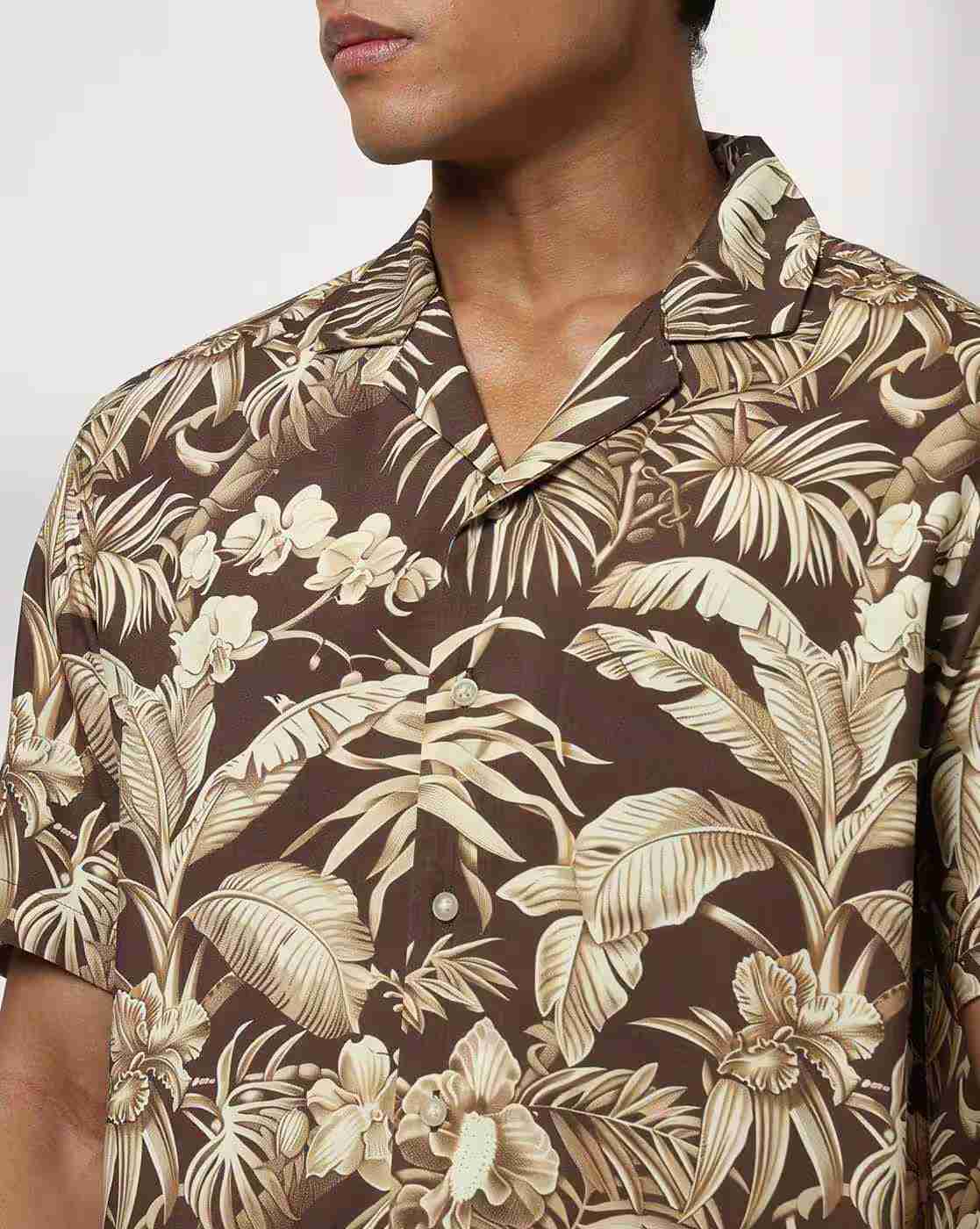 NETPLAY | Men Tropical Print Regular Fit Shirt|5