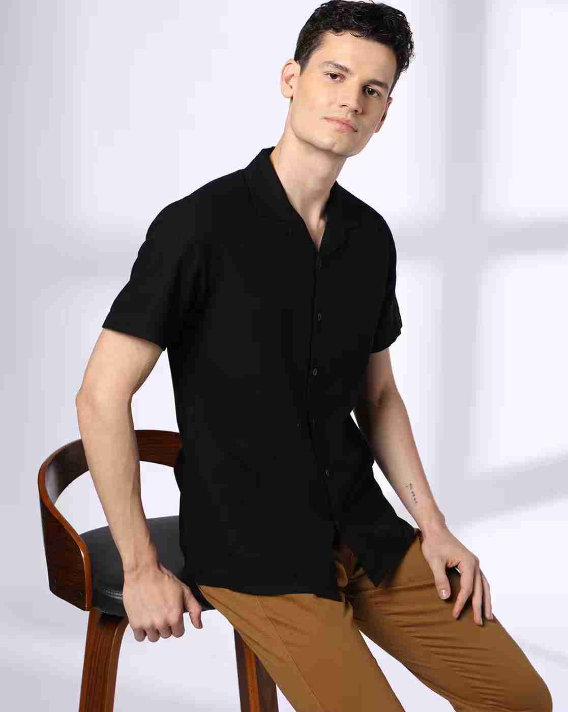 NETPLAY | Men Smart Fit Resort Shirt|0