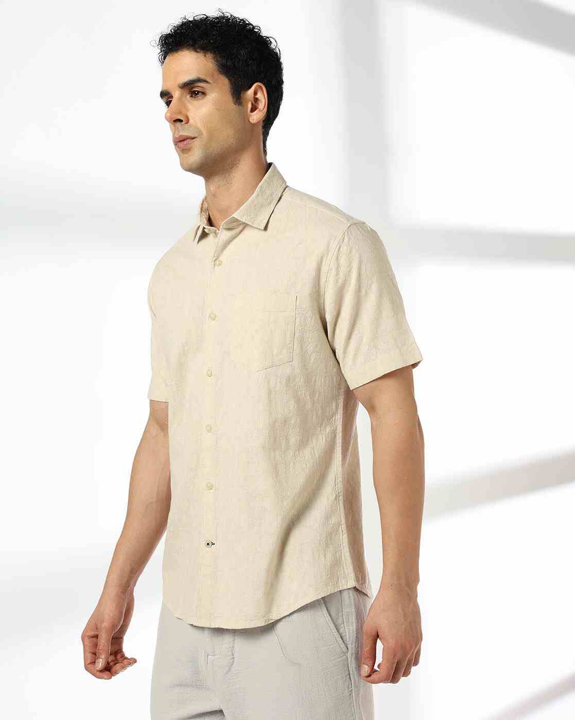 NETPLAY | Men Smart Fit Shirt with Patch Pocket|2