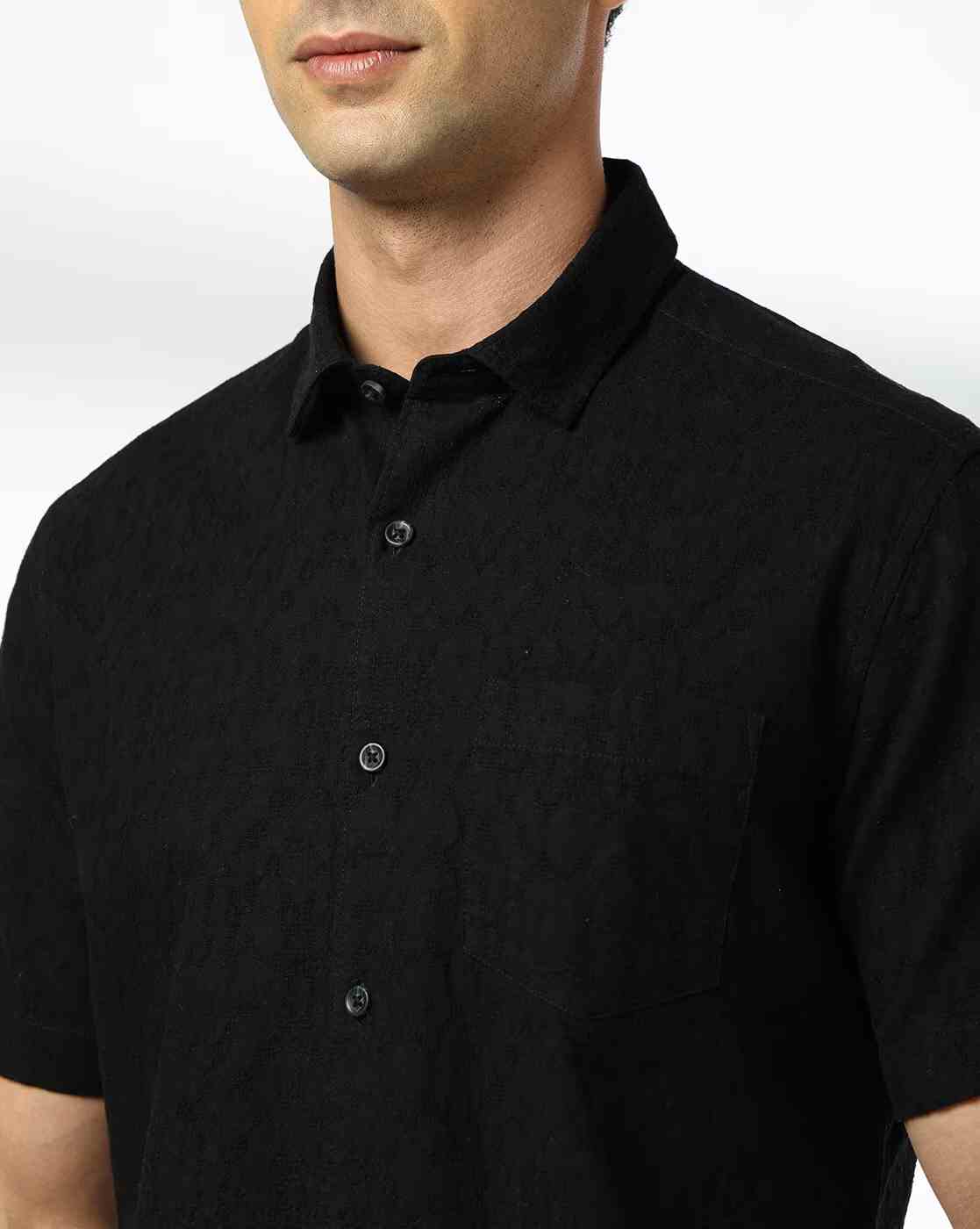 NETPLAY | Men Smart Fit Shirt with Patch Pocket|5