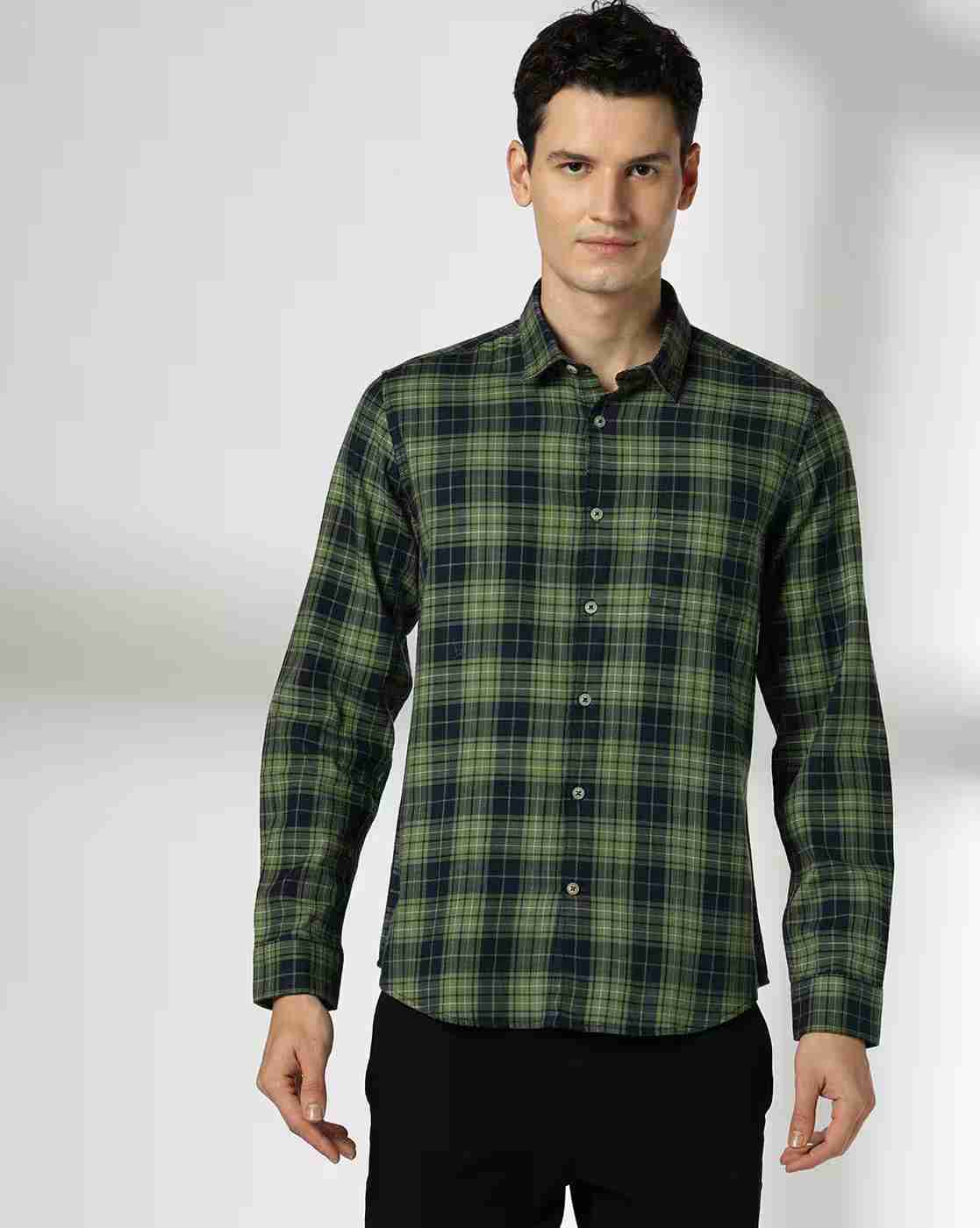 NETPLAY | Men Checked Smart Fit Shirt|3