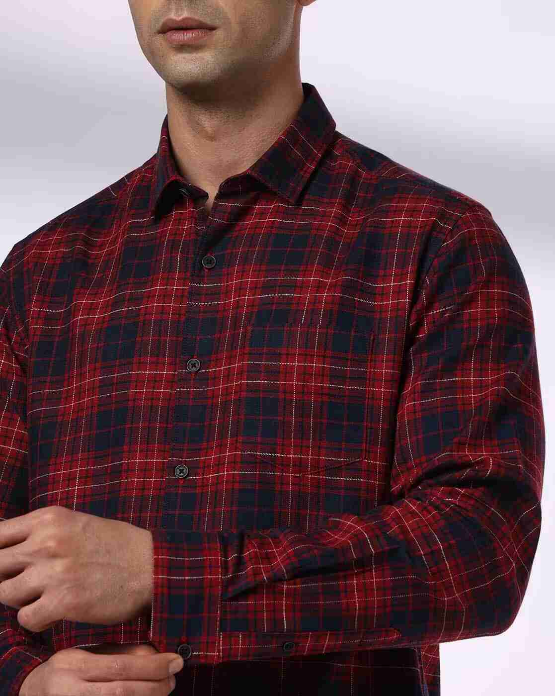 NETPLAY | Men Checked Smart Fit Shirt|5