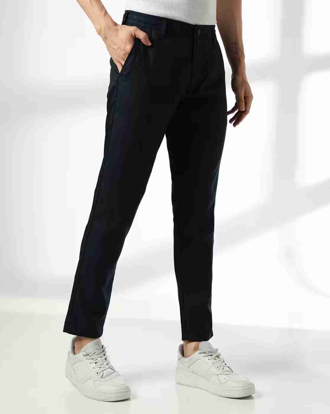 NETPLAY | Men Slim Fit Flat-Front Chinos|0