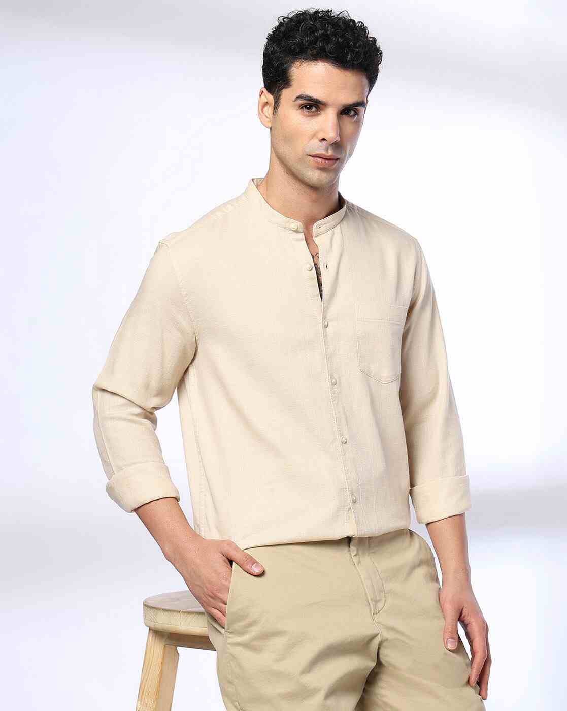 NETPLAY | Men Smart Fit Shirt with Patch Pocket|0