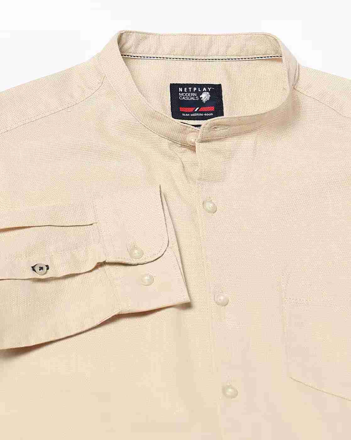 NETPLAY | Men Smart Fit Shirt with Patch Pocket|5